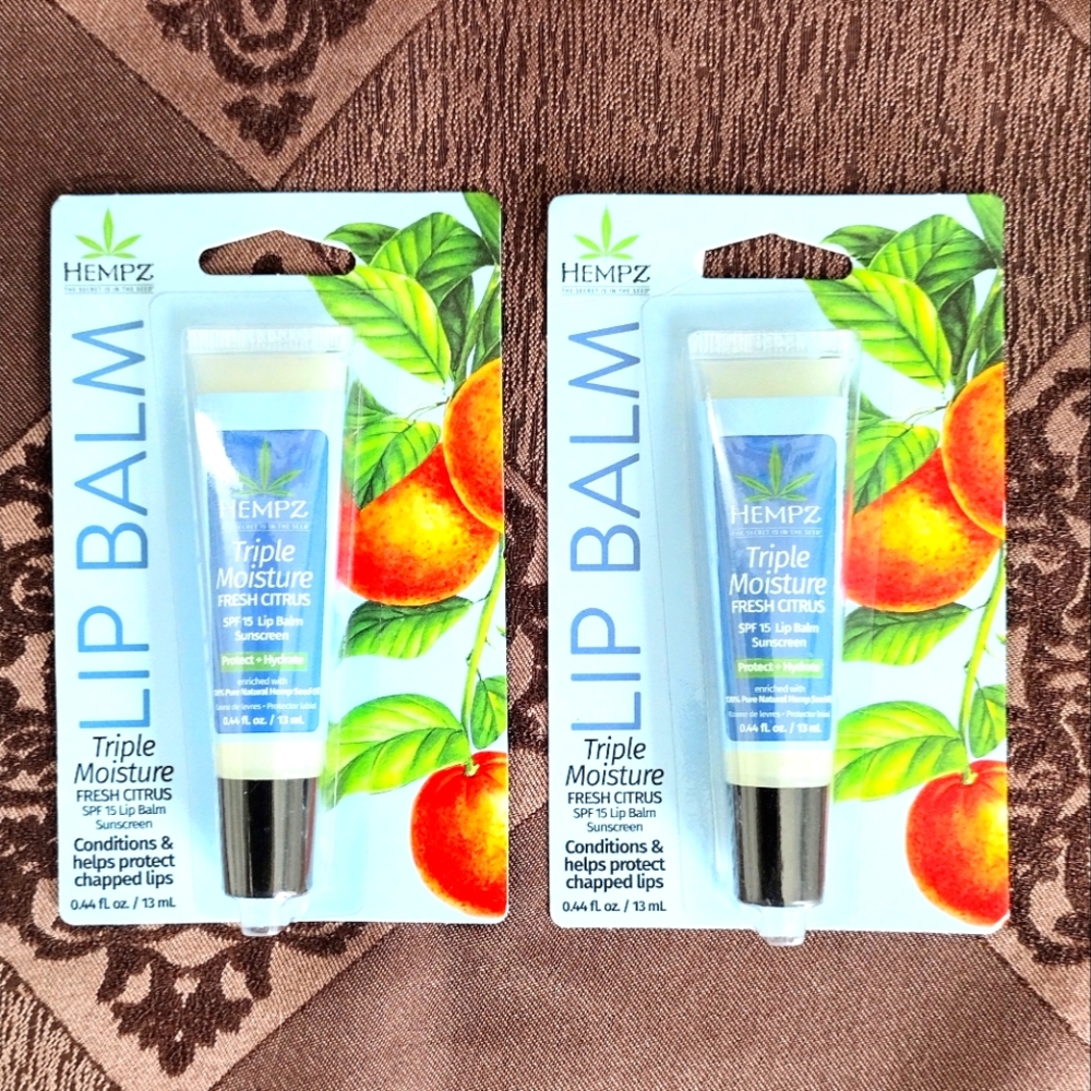 2 Hempz Lip Balms